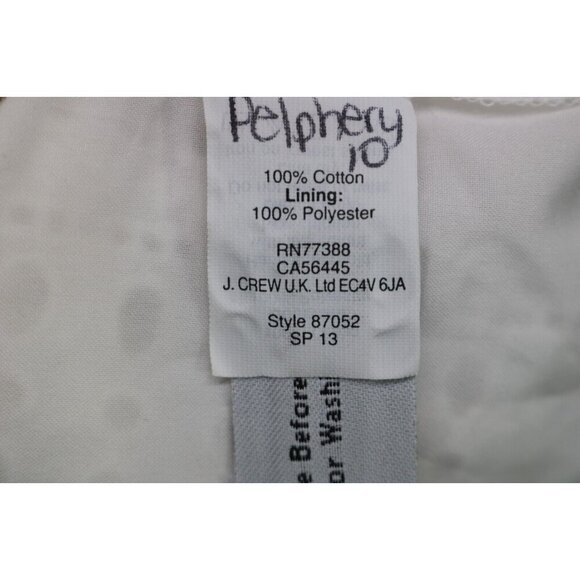 Madewell White Eyelet Dress-Size 4-Sleeveless-Lined-Pockets-Back Zip - Picture 5 of 10